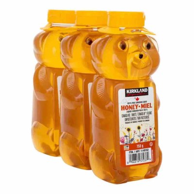 画像2: カークランドシグネチャー はちみつ ベアージャグ 750g x 3本 Kirkland Signature Honey Bear 750g x 3