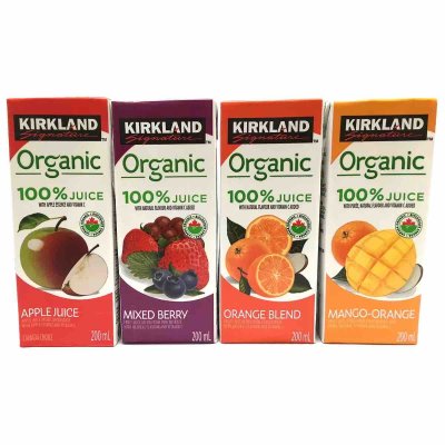 画像1: カークランドシグネチャー オーガニック100%ジュース 200ml x 40本 Kirkland Signature Organic 100% Juice Box 200ml X 40 pack