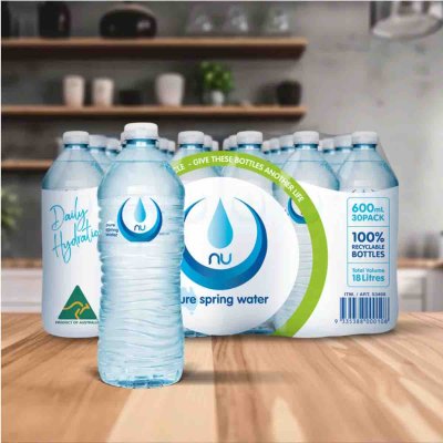 画像2: ニューピュア スプリングウオーター 600ml x 30本 Nu-Pure Spring Water 600ml x 30 Bottles