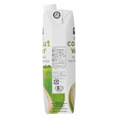 画像1: カークランドシグネチャー ノンシュガー オーガニックココナッツウォーター 1L x 9本 Kirkland Signature No Sugar Added Organic Coconut Water 1L x 9 Bottle