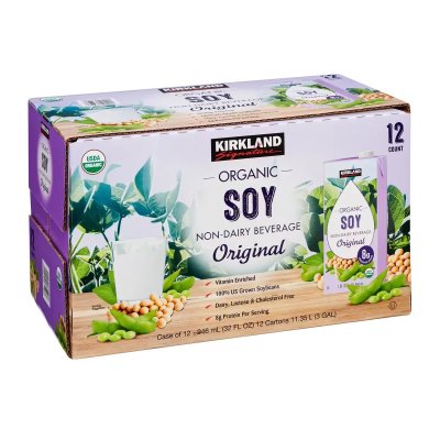 画像2: カークランドシグネチャー 有機豆乳 オリジナル 946ml x 12パック Kirkland Signature Plain Organic Soy Beverage 946ml x 12