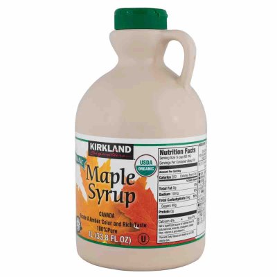 画像1: カークランドシグネチャー オーガニックメープルシロップ 1329g Kirkland Signature Organic Maple Syrup 1329g