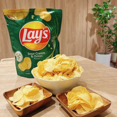 画像1: Lay's サワークリーム＆オニオン味 Lay's Sour Cream & Onion (530g)