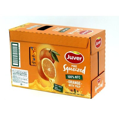 画像3: ジュベル 100% オレンジジュース 果汁入り 1L x 10本 Juver 100% Orange Juice With Pulp 1L x 10