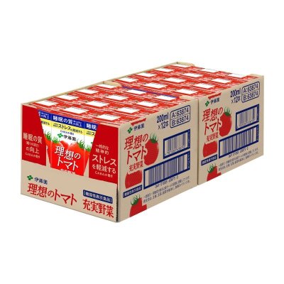 画像1: 伊藤園 理想のトマト 200ml x 24本 ITO EN Tomato Juice 200ml x 24 pack