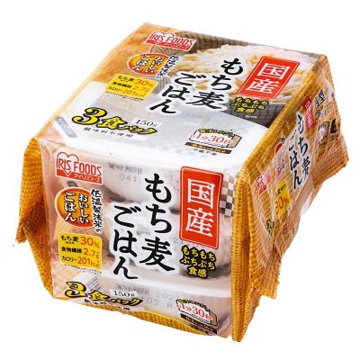 画像1: アイリスオーヤマ 低温製法米もち麦パックライス 24パック IRIS OHYAMA Packed Sticky Barley Rice 24 pack