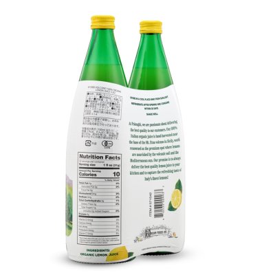 画像1: イタリアン ボルケーノ 100% オーガニックレモンジュース 1L x 2本 Italian Volcano 100% Organic Lemon Juice 1L x 2