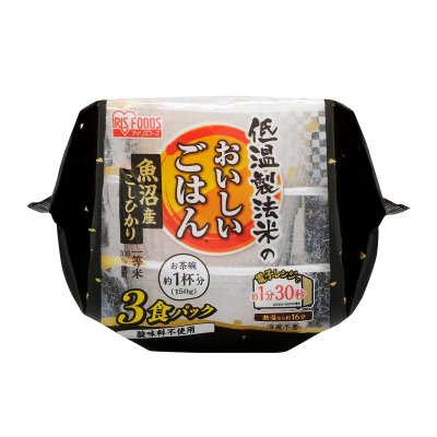 画像1: 低温製法米 魚沼産コシヒカリ パックライス 150g x 24食 Uonuma Koshihikari Pack Rice 150g x 24 Pack