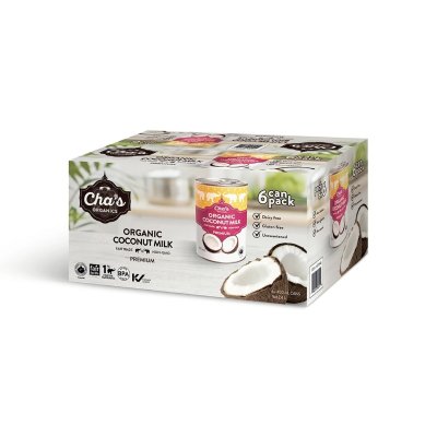 画像2: CHA'S ORGANICSオーガニックココナッツミルク400ml　6缶入り ORGANIC COCONUT MILK 400ml x 6pcs