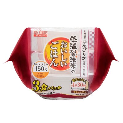 画像1: 低温製法ゆめぴりか パックライス 150g x 24食 Yumepirika Pack Rice 150g x 24 Pack