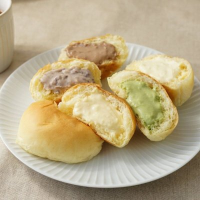 画像1: 【冷凍】八天堂 定番くりーむパン 16個セット FROZEN HATTENDO CREAM BREAD ASSORTMENT