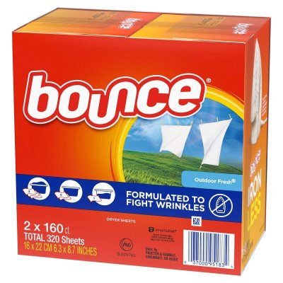 画像1: バウンス ドライヤーシート 320枚 Bounce Dryer Sheets 320 sheet