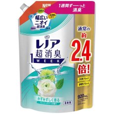 画像2: レノア超消臭1 week フレッシュグリーン 柔軟剤 920ml X 4 Lenor Super Deodorant 1 week Fabric Softener 920 ml x 4 (2)