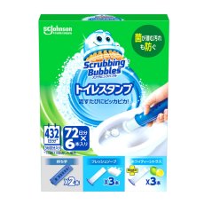 画像1: スクラビングバブル トイレスタンプ 本体２ + 付替 6個 Scrubbing Bubble Toilet Bowl Stamp Cleaner 2 Bottles + 6 Refills (1)