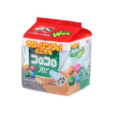 画像1: ニトムズ スペアテープ コロコロフロアクリン9巻入 Nitoms Refill Tape COLOCOLO Multi-Floor Cleaner 9 Rolls