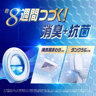 画像1: ファブリーズ W消臭 トイレ用消臭剤+抗菌 ウルトラ フレッシュ シャボン 6個 Febreze Toilet Deodorizer Ultra Fresh Savon 6 Pack