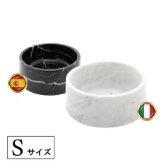 画像1: ラグジュアリー 天然大理石100％ ペットボウル Sサイズ Luxury 100% Marble Pet Bowl Small (1)