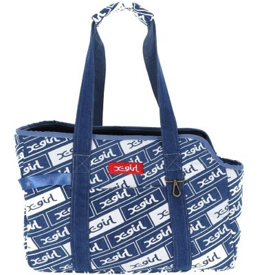 画像2: X-GIRL ボックスロゴ キャリートート Lサイズ 3色 X-GIRL Box Logo Carry Tote L Size 3 Colors