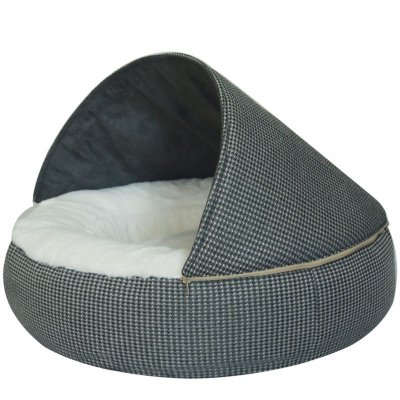 画像1: カークランドシグネチャー ペットベッド 丸形フード付き 約55.88cm Kirkland Signature Round Hood Pet Bed 22 inch