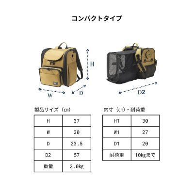 画像3: PFI ペットキャリーバック コンパクトサイズ PFI Pet Carry Bag Compact Size