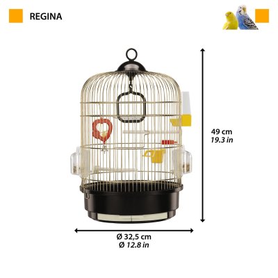 画像1: 小型鳥用ケージ レジーナ ゴールド Small Bird Cage Regina Gold