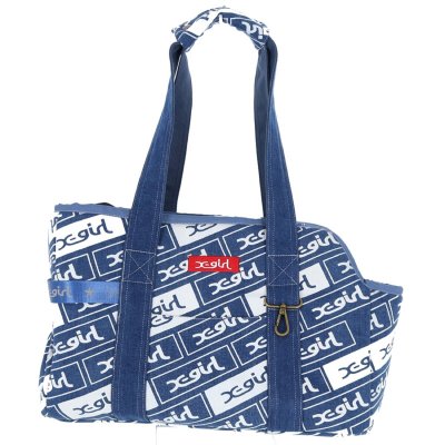 画像2: X-GIRL ボックスロゴ キャリートート Mサイズ 3色 X-GIRL Box Logo Carry Tote M Size 3 Colors