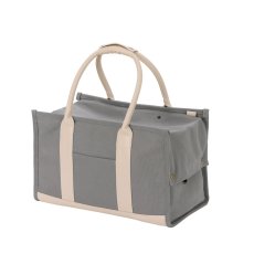 画像2: キャンバストート キャリー M サイズ　（アイボリーとグレー） Canvas Tote Carry M Size　(Ivory or Grey) (2)