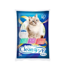 画像1: クリーンサンド 無香料猫砂 5L x 4袋 Clean Sand Odorless Cat Litter 5L x 4 Bags (1)