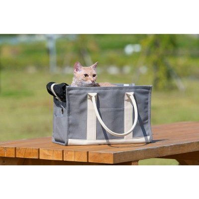 画像3: キャンバストート キャリー M サイズ　（アイボリーとグレー） Canvas Tote Carry M Size　(Ivory or Grey)