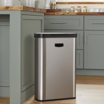 画像3: Kohler（コーラー）45リットルセミラウンドゴミ箱 Kohler 45Litter Semi-Round Stainless Trash Can