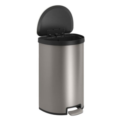 画像2: Kohler（コーラー）45リットルセミラウンドゴミ箱 Kohler 45Litter Semi-Round Stainless Trash Can