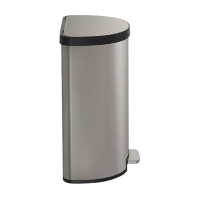 画像1: Kohler（コーラー）45リットルセミラウンドゴミ箱 Kohler 45Litter Semi-Round Stainless Trash Can