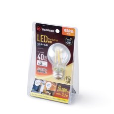 画像2: アイリスオーヤマ LEDミニボール球 E26 40W相当 IRIS OHYAMA LED Mini Ball Bulb E26 40W (2)