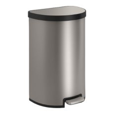 画像2: Kohler（コーラー）45リットルセミラウンドゴミ箱 Kohler 45Litter Semi-Round Stainless Trash Can (2)