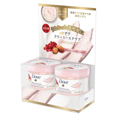 画像2: Dove (ダヴ) クリーミー ボディスクラブ ザクロ&シアバター 2個セット (298g x 2) DOVE Creamy Body Scrub Pomegranate & Shea Butter 2P (298g x 2)