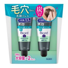 画像1: ビオレ おうちdeエステ 洗顔ジェル 炭 200g X 2 BIORE AESTHETIC FACE WASH 200g X 2 (1)