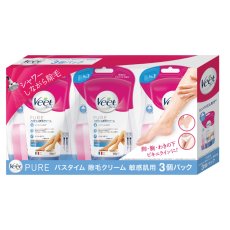 画像1: ヴィート ピュア バスタイム 除毛クリーム 敏感肌/しっかり除毛用 150gx3個セット Veet Pure Hair Removal Cream 150gx3units (1)