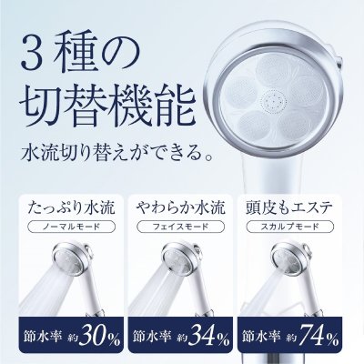 画像1: ジャパンスター ナノバブルシャワーヘッド ナノフェミラス プラスＣ NF2403-PC1 Japan Star Shower Head Nano Femiras Plus C NF2403-PC1