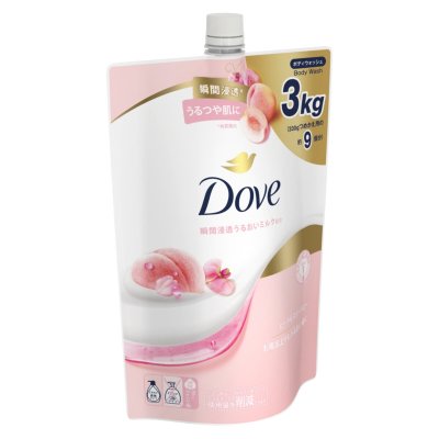 画像3: Dove (ダヴ) ボディウォッシュ ピーチ＆スイートピー 詰替え用 3kg Dove Body Wash Peach Refill 3kg