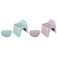 画像2: ヒューバス バススツール 高さ25cm & ウォッシュボウル セット Hubath Bath Stool H25cm & Wash Bowl Set (2)