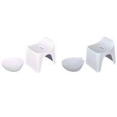 画像1: ヒューバス バススツール 高さ25cm & ウォッシュボウル セット Hubath Bath Stool H25cm & Wash Bowl Set (1)