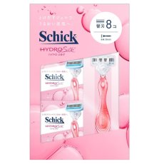 画像1: Schick(シック) ハイドロシルク クラブパック 本体刃付 + 替刃8個 Schick HYDRO Silk Club Pack Holder with blade + Cartridge 8 piece (1)