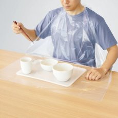 画像3: プラスハート　使い捨て食事用エプロンフラット６０枚 Plus Heart Disposable Apron Flat Type for Meal 60pcs (3)