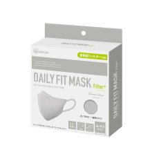 画像1: アイリスオーヤマ デイリーフィットマスク 立体 フィルタープラス ふつうサイズ 20枚 IRIS OHYAMA Daily Fit Mask Filter Plus Regular Size 20 Count (1)