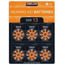 画像1: カークランドシグネチャー 補聴器用空気電池 13/PR48 48粒 Kirkland Signature Hearing Aid Battery 13/PR48 48 Cells (1)