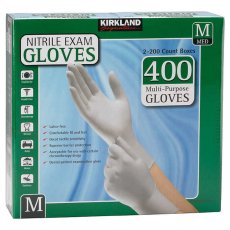 画像2: カークランドシグネチャー ニトリルグローブ M 400枚 Kirkland Signature Nitrile Gloves Size M 400 count (2)