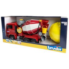 画像2: MAN セメントミキサー ヘルメット付き MAN Cement Mixer Truck with Helmet Toy (2)