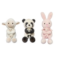 画像1: 動物の親子 ぬいぐるみ Plush Animals with Baby (1)