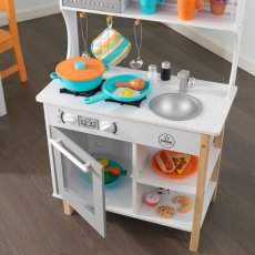 画像2: キッドクラフト 初めてのキッチン KidKraft All Time Play Kitchen With Accessories (2)