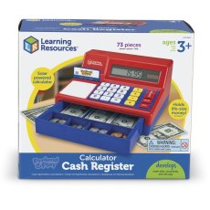 画像3: ラーニングリソーシズ キャッシュレジスター 米ドル付き Learning Resources Pretend & Play Calculator Cash Register (3)